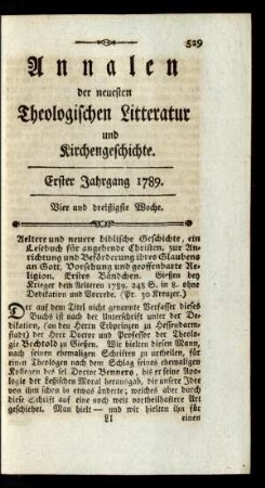 Vier und dreißigste Woche