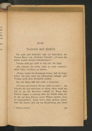 XVIII. Yvonne will helfen