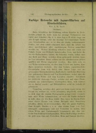 Farbige Retouche mit Aquarellfarben auf Eiweissbildern