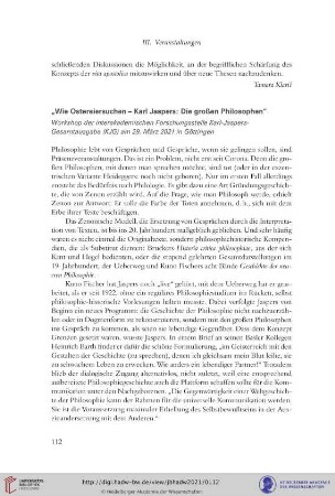 Wie Ostereiersuchen – Karl Jaspers: Die großen Philosophen : Workshop der interakademischen Forschungsstelle Karl-Jaspers-Gesamtausgabe (KJG) am 29. März 2021 in Göttingen