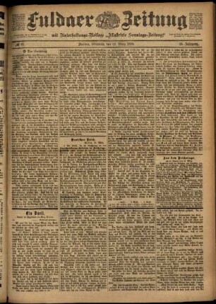 Ausgabe vom Mittwoch, den 22. März 1899.