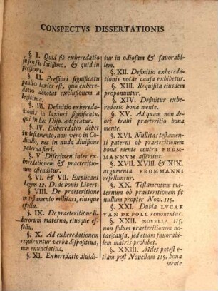 Diss. iur. de eo quod iustum est circa exheredationem bona mente, eiusque usum hodiernum