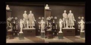 Plastik von Goethe und Schiller im Museum, Dresden