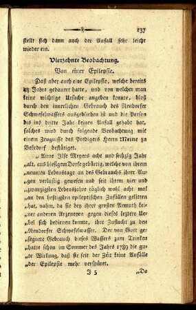 Vierzehnte Beobachtung.