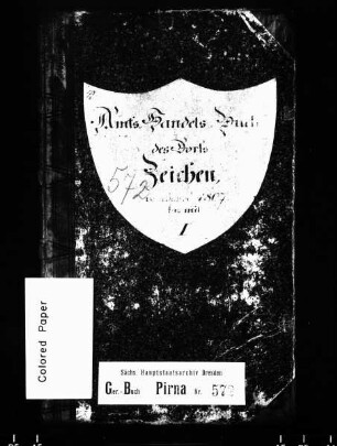 Gerichtshandelsbuch von Zeichen