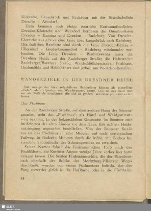 Wanderziele in der Dresdner Heide