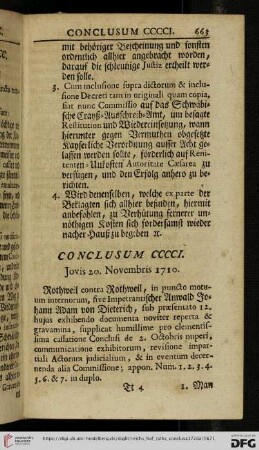 [Abschnitt 5 (Conclusum CCCCI – Conclusum D)]