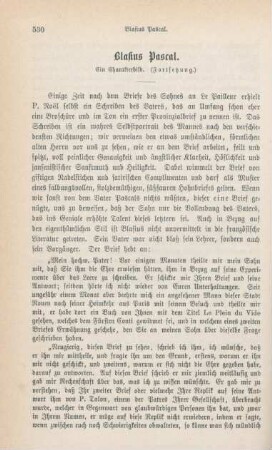 530-545 Blasius Pascal : ein Charakterbild (Fortsetzung)
