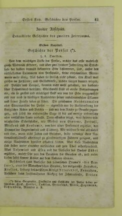 Erstes Kapitel. Geschichte der Perser