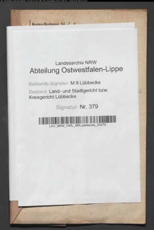 Erblasser: Finke, Charlotte Wilhelmine Lisette, geb. Möller: