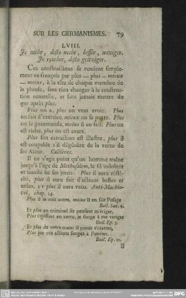 LVIII. Je mehr, desto mehr, besser, weniger. Je reicher, desto geitziger