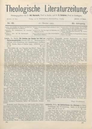 585-586 [Rezension] Lewin, Martin, Die Scholien des Theodor bar Kôni zur Patriarchengeschichte (Genesis XII-L)