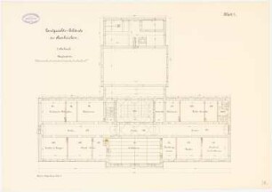 Landgericht, Saarbrücken: Grundriss 2. OG 1:100