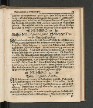 Numero 39. Nähist dem Trigono Igneo, scheinet der Terreus der fürnehmste zu seyn.