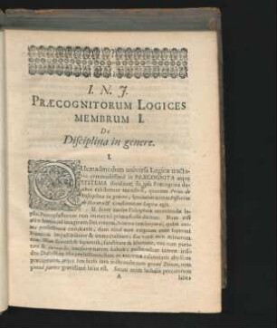 Praecognitorum Logices.