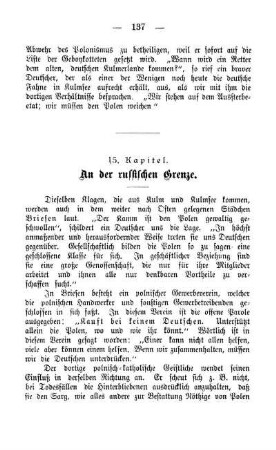 15. Kapitel. An der russischen Grenze.