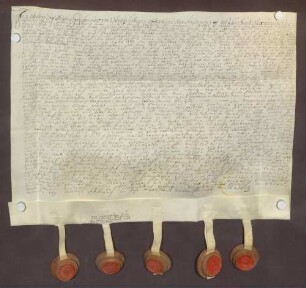 Testimonium cautionis des Karl Philipp Greiffenclau von Vollrads.