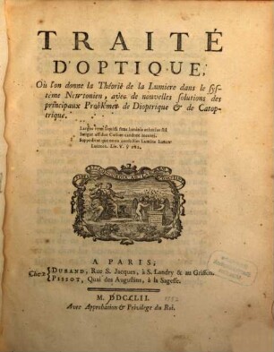 Traité d'Optique