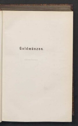Goldmünzen