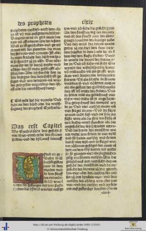 Das buoch oder die weyßsagung des propheten Ezechielis