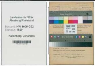 Entnazifizierung Johannes Kallenberg , geb. 01.01.1901 (Landwirt)