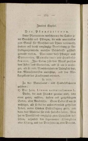 Zweites Kapitel. Die Plantationen