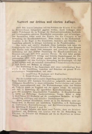 Vorwort zur dritten und vierten Auflage.