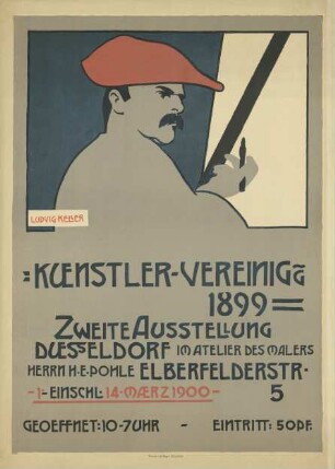 Künstler-Vereinigung 1899. Zweite Ausstellung im Atelier des Malers H. E. Pohle, Düsseldorf