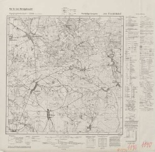 2594 Friedrichshof, Topographische Karte 1:25000 (4cm - Karte)