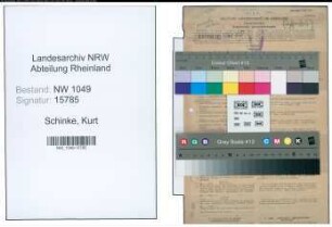 Entnazifizierung Kurt Schinke , geb. 20.07.1906 (Ingenieur)