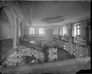 Sankt Blasien Benediktinerkloster - Kolleg Westflügel Mittelpavillion Ansicht Treppenhaus Obergeschoss