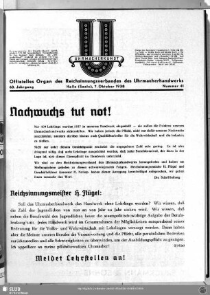 Nachwuchs tut not!