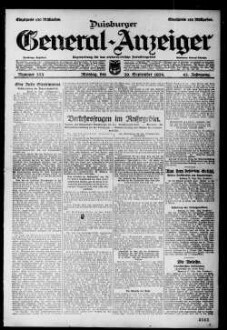 Duisburger General-Anzeiger. 1914-1935