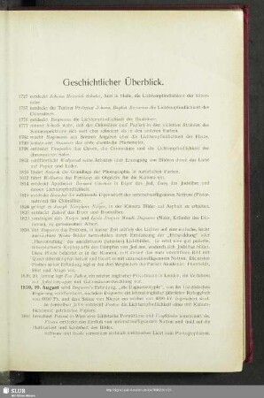 Geschichtlicher Überblick
