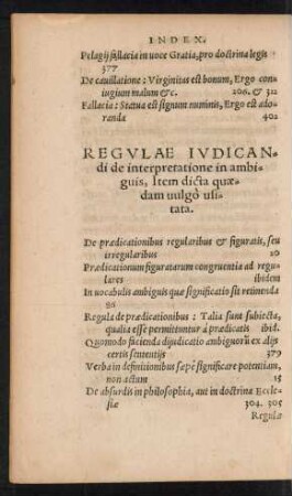 Regulae Iudicandi de interpretatione in ambiguis ...