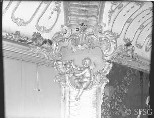 Potsdam, Neues Palais, Friedrich-Wohnung, Blaue Kammer, R.: 179, Nordwand, links vom Kamin.