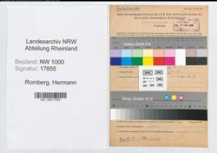 Entnazifizierung Hermann Romberg, geb. 03.10.1915 (Lehrer)