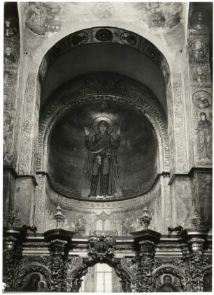 Kiew. Sophienkathedrale (1017-1037). Apsis mit Mosaik der betenden Gottesmutter (11. Jh.)