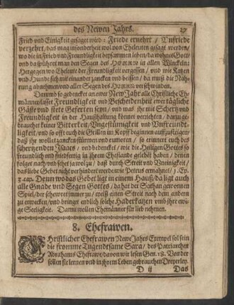 8. Ehefrawen.