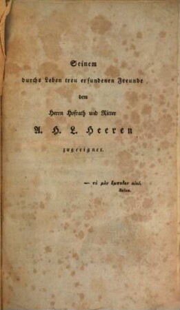 Ideen zur Kunst-Mythologie, 1 = 1. Cursus. Stammbaum der Religionen des Alterthums