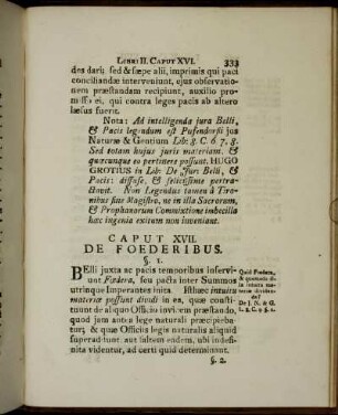 Caput XVII. De Foederibus.