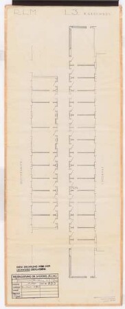 Reichsluftfahrtministerium, Berlin: Teilgrundriss L3 (5. OG) 1:100
