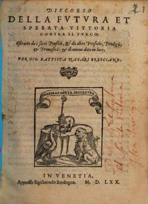 Discorso della futura et sperata vittoria contra il Turco