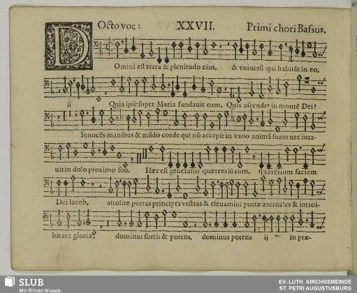 XXVII. Domini est terra