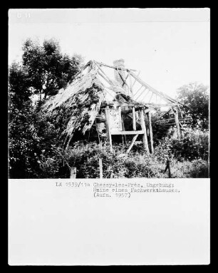 Ruine eines Fachwerkhauses