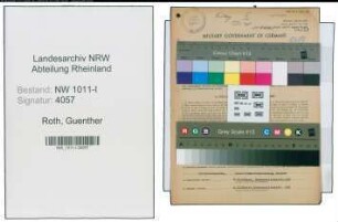 Entnazifizierung Guenther Roth , geb. 02.09.1908 (Technischer Angestellter)