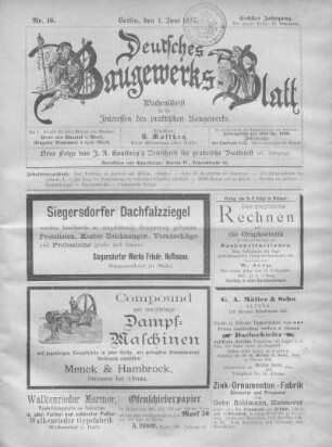 47. Jahrgang. No. 16.