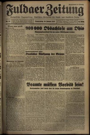 Ausgabe vom Donnerstag, den 28. Januar 1937.