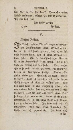 V. Liebster Gellert