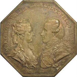 Herzog Albert Kasimir und Maria Christina - auf die Entfernung der Kirchhöfe aus den belgischen Städten